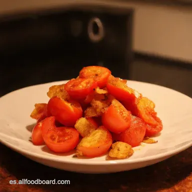 Tomate Frito Casero El Secreto de la Abuela Revelado Tarjeta de receta