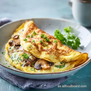 Tortilla Francesa en Sart&eacute;n: Textura Sedosa Tarjeta de receta