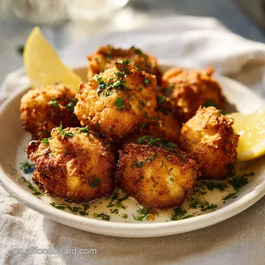 Tortillitas de Bacalao Crujientes para 4 Raciones Tarjeta de receta