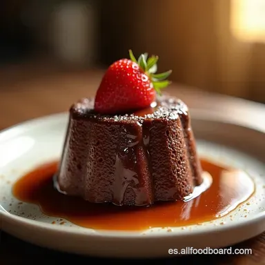 LA RECETA DE HOY ES Volc&aacute;n de Chocolate Casero Delicioso Tarjeta de receta