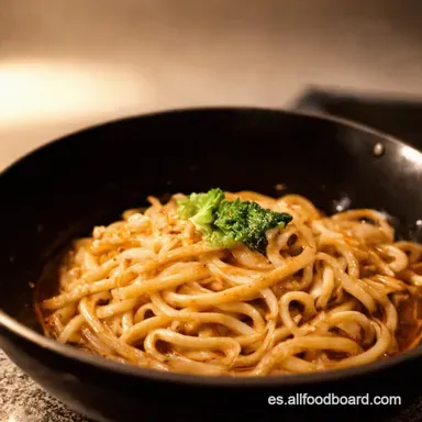 Yaki Udon Casero Listo en 25 Minutos Tarjeta de receta