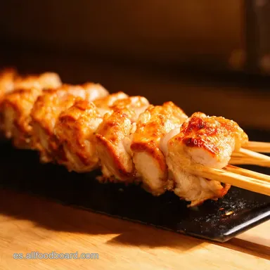 Yakitori de Pollo Casero Receta El Sabor de Jap&oacute;n en Casa Tarjeta de receta