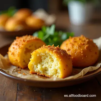 BOLA DE MASA DE YUCA Rellena Mis Bombas de Yuca F&aacute;ciles Tarjeta de receta