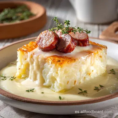 Yuca Cremosa con Salchicha: Pur&eacute; Sedoso, Receta F&aacute;cil y Reconfortante Tarjeta de receta