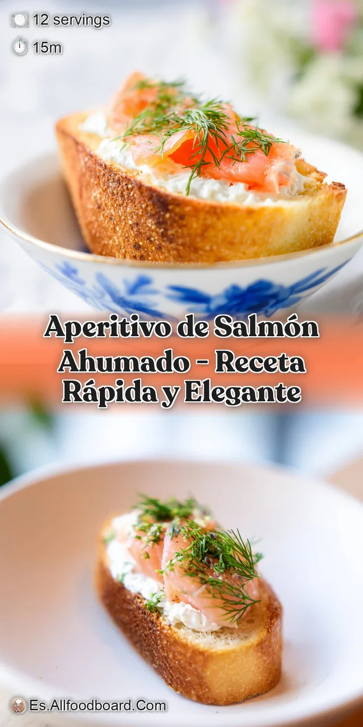 Primer plano de salm&oacute;n ahumado brillante y jugoso sobre una base cremosa y suave, adornado con una hoja de eneldo.
