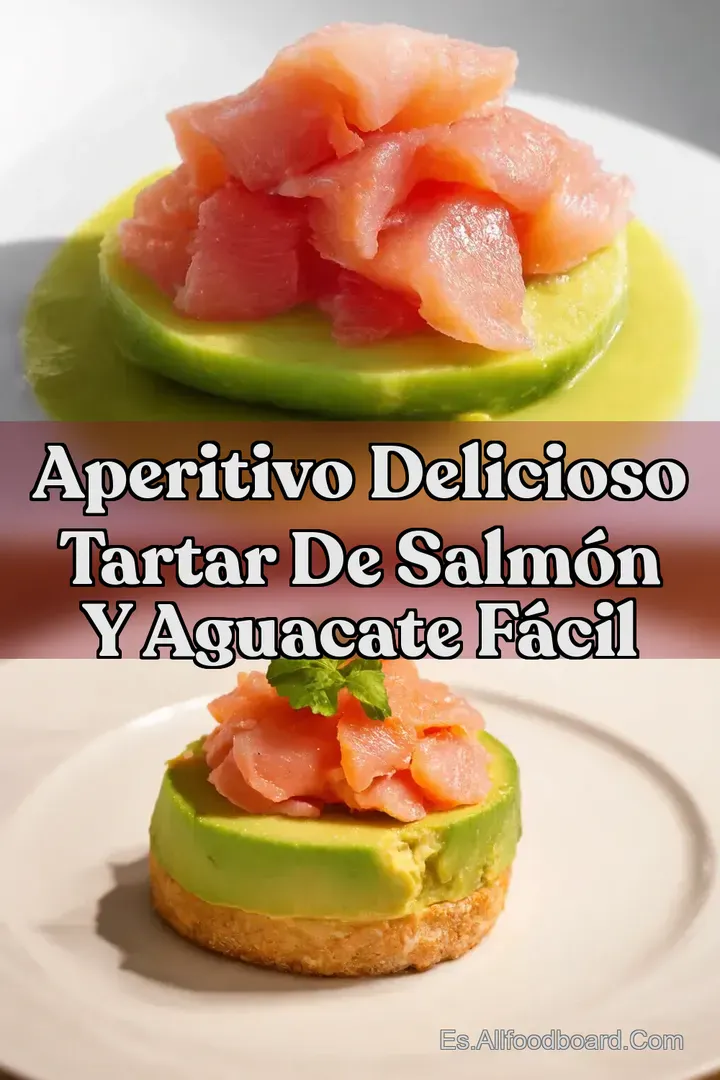 Aperitivo Delicioso Tartar de Salm&oacute;n y Aguacate F&aacute;cil
