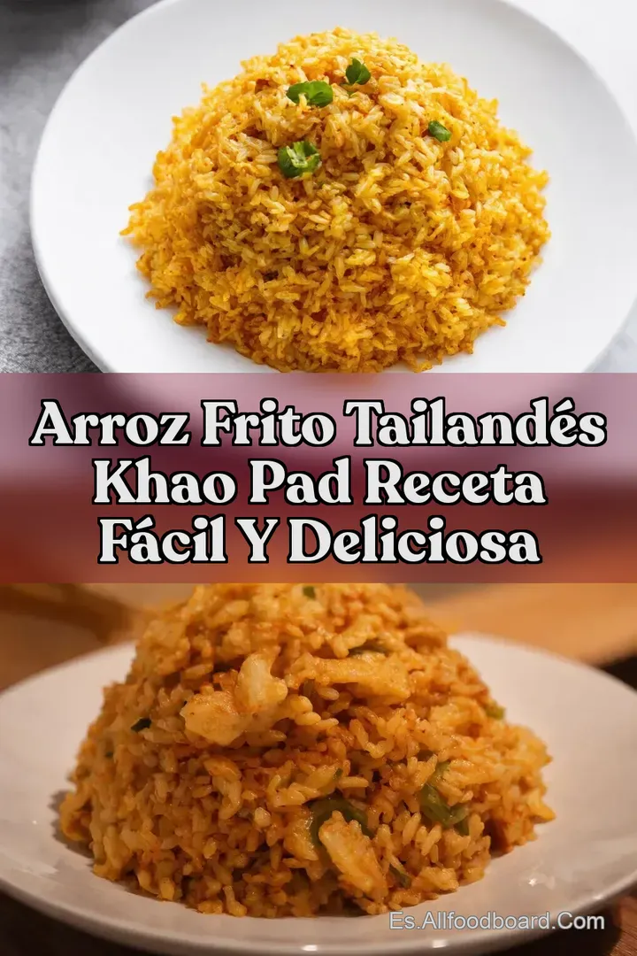 Arroz Frito Tailand&eacute;s Khao Pad Receta F&aacute;cil y Deliciosa