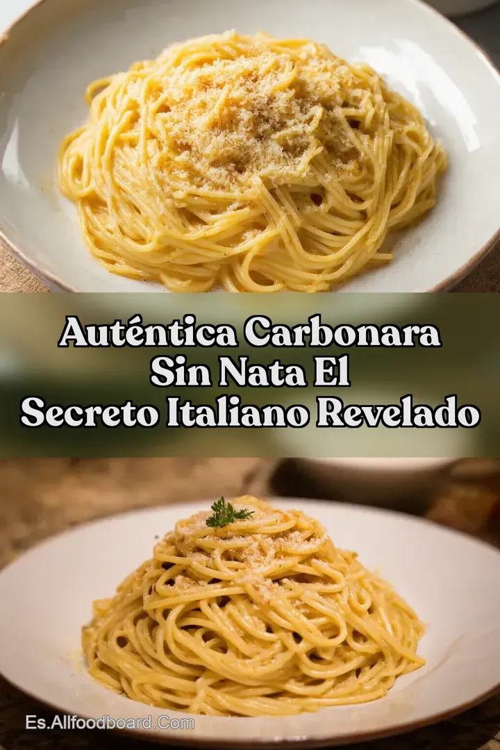 Aut&eacute;ntica Carbonara Sin Nata El Secreto Italiano Revelado