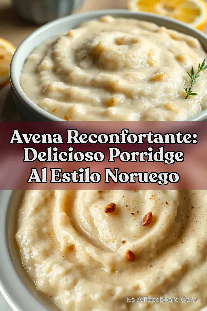 Avena Reconfortante: Delicioso Porridge al Estilo Noruego