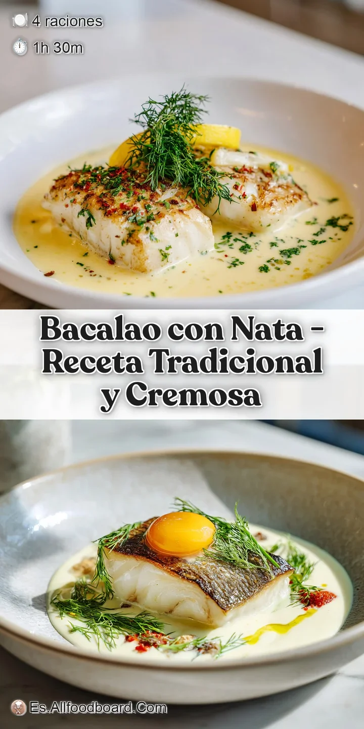 Close-up of tender white cod bathed in a luscious, bubbling cream sauce, with a hint of browning.