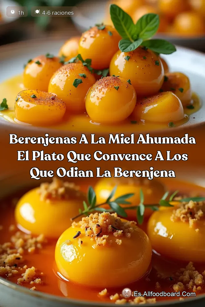 Berenjenas a la Miel Ahumada El plato que convence a los que odian la berenjena