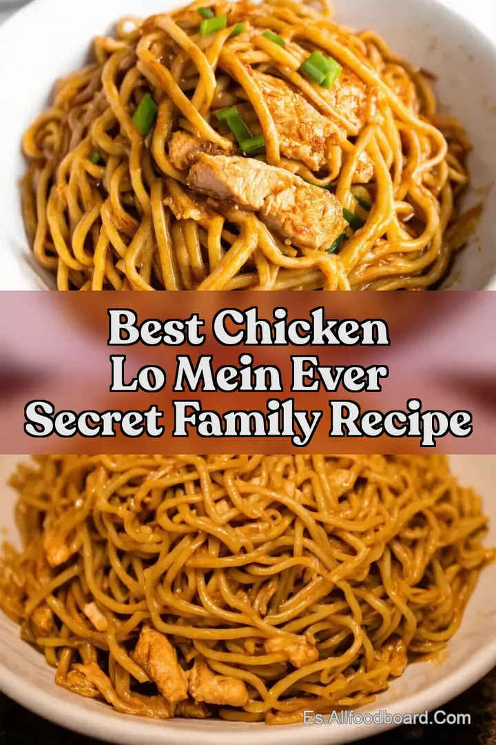 BEST Chicken Lo Mein EVER Secret Family Recipe