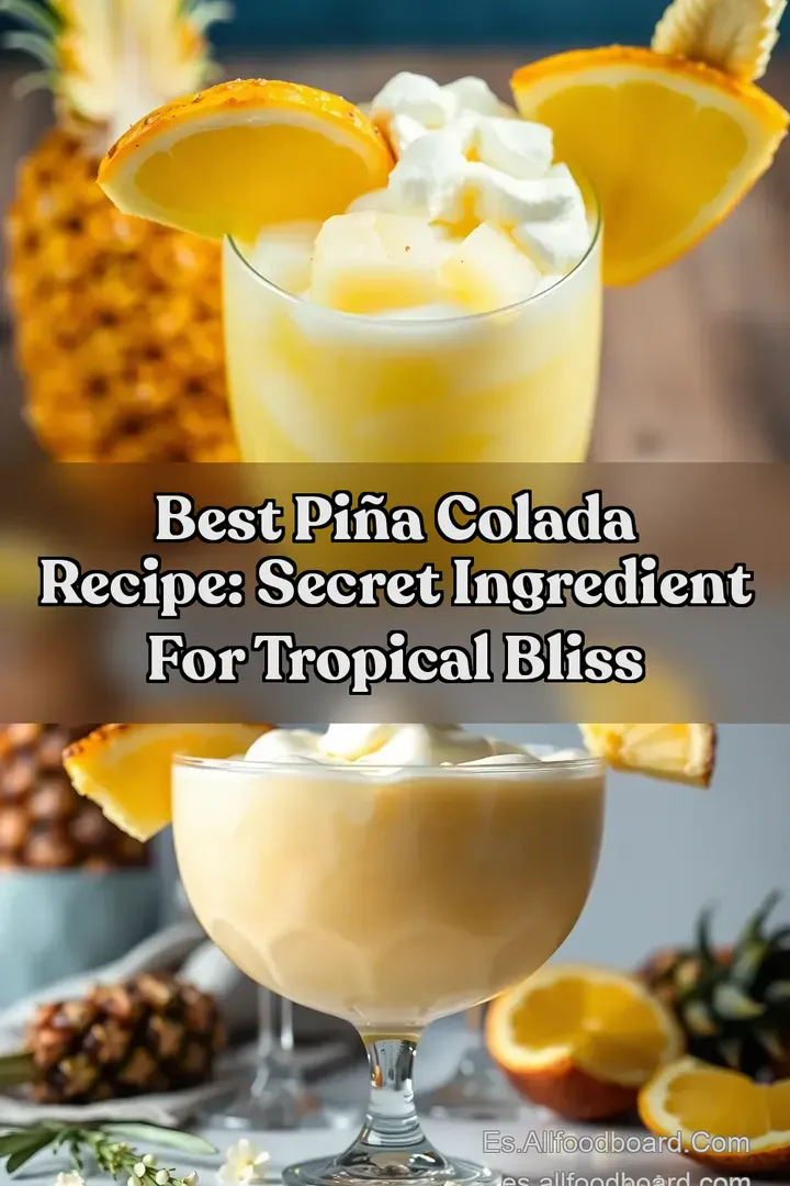 Best Pi&ntilde;a Colada Recipe: Secret Ingredient for Tropical Bliss