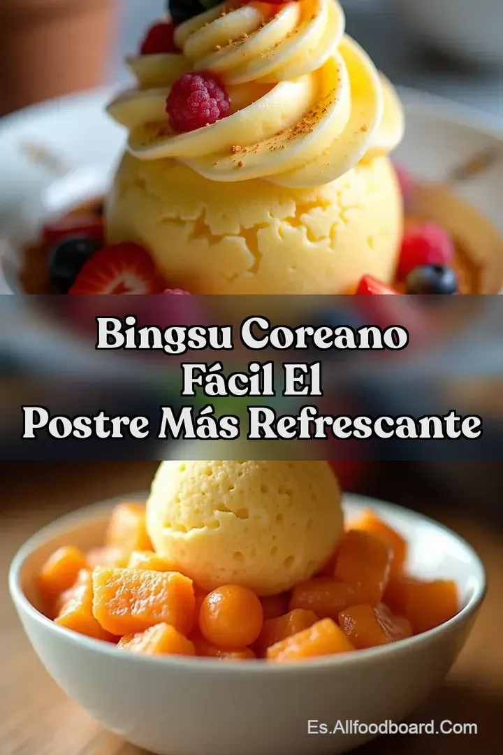Bingsu Coreano F&aacute;cil El Postre M&aacute;s Refrescante