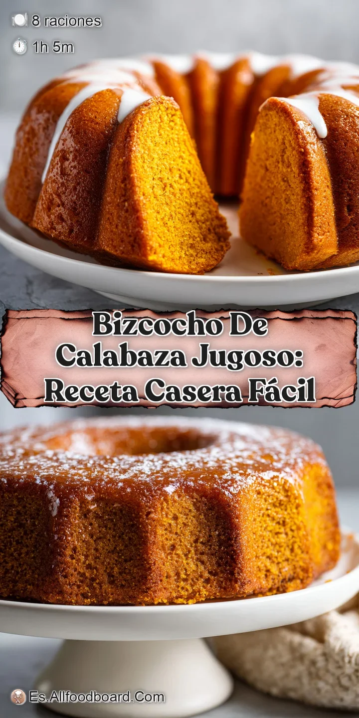 Close-up of a juicy, tender pumpkin cake slice. The orange hue and soft texture are clearly visible, promising a delicious...