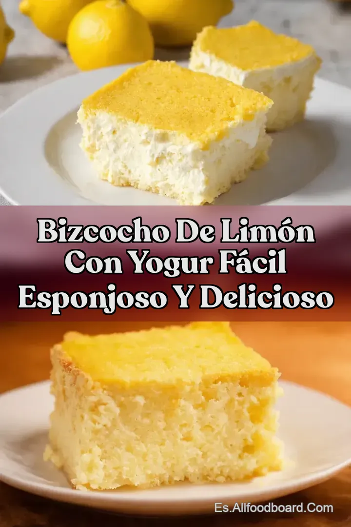 Bizcocho de Lim&oacute;n con Yogur F&aacute;cil Esponjoso y Delicioso