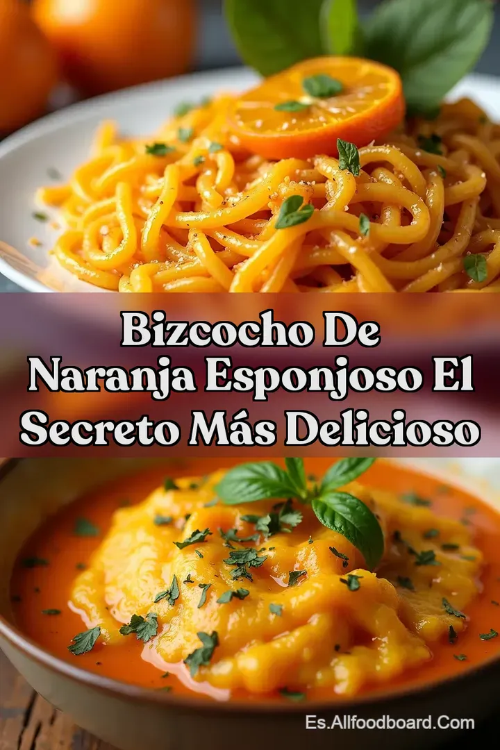 Bizcocho de Naranja Esponjoso El Secreto M&aacute;s Delicioso