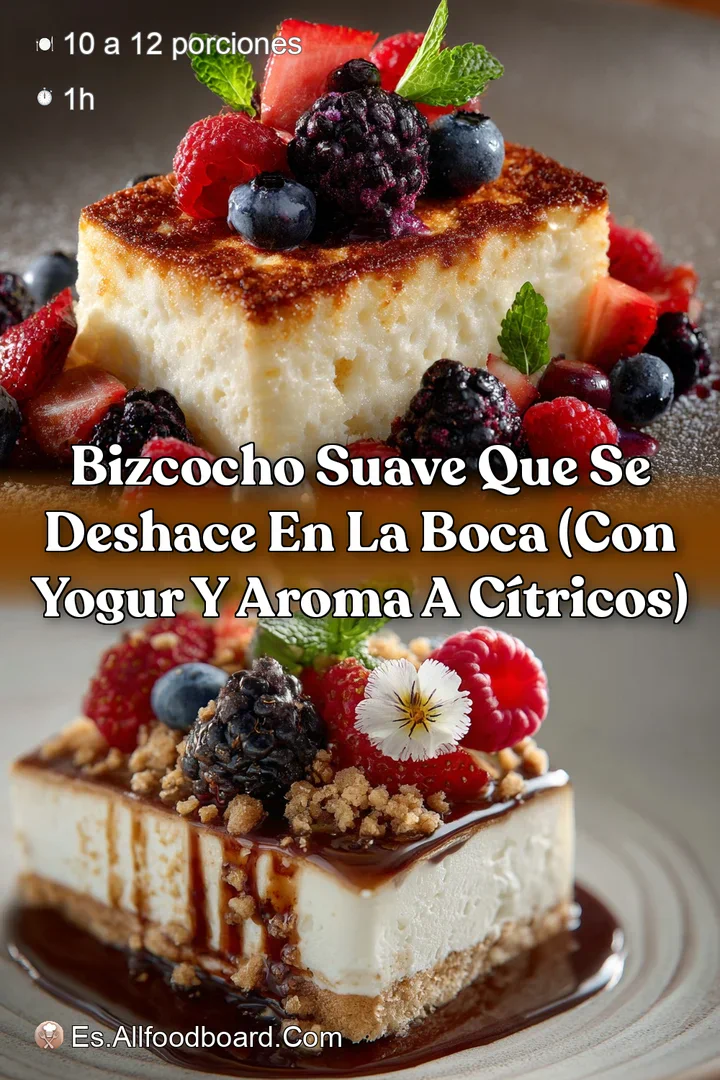 Bizcocho Suave que se Deshace en la Boca (Con Yogur y Aroma a C&iacute;tricos)