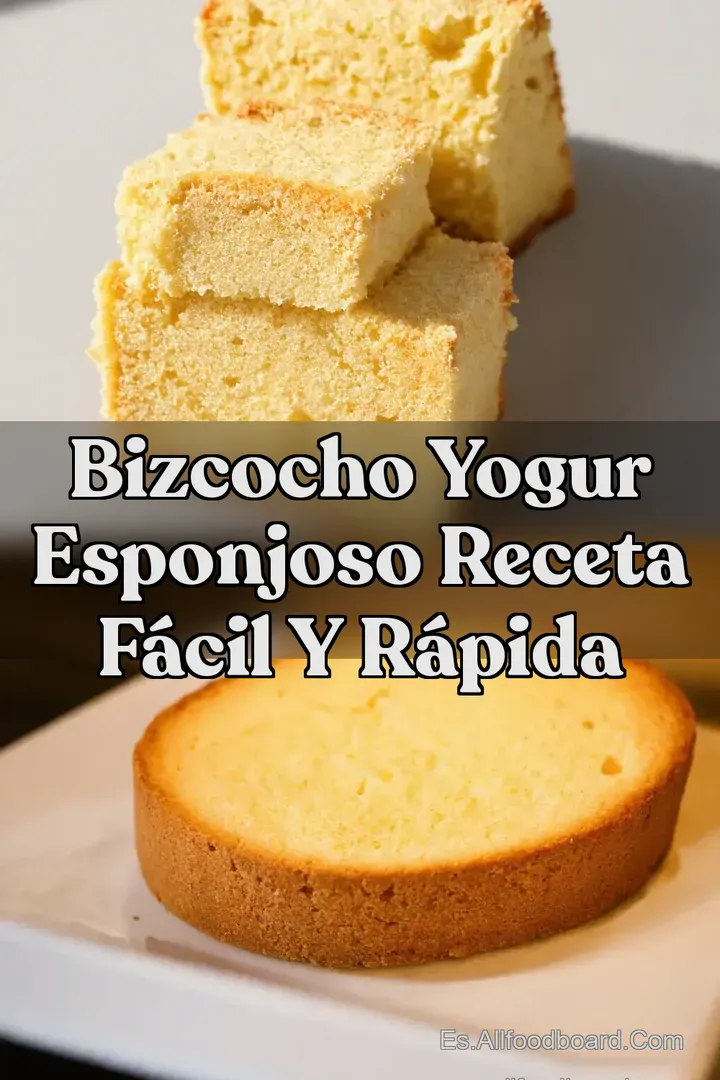 Bizcocho Yogur Esponjoso Receta F&aacute;cil y R&aacute;pida
