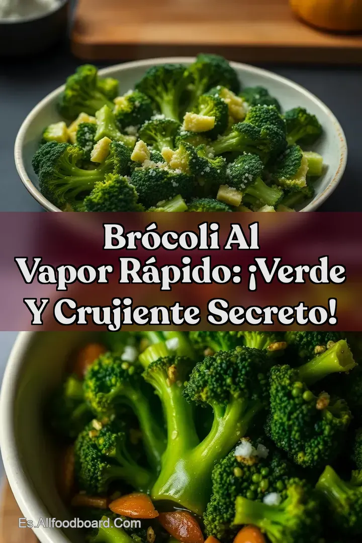 Br&oacute;coli Al Vapor R&aacute;pido: &iexcl;Verde y Crujiente Secreto!