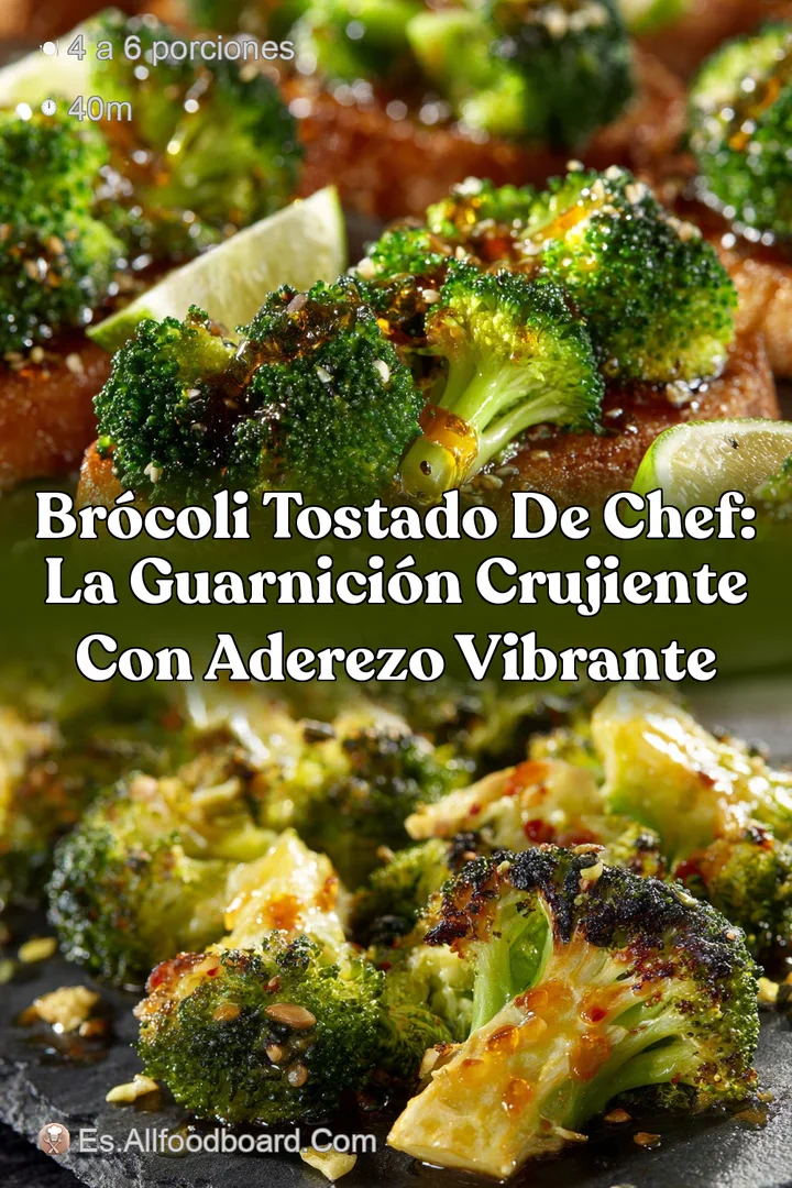Br&oacute;coli Tostado de Chef: La guarnici&oacute;n crujiente con aderezo vibrante