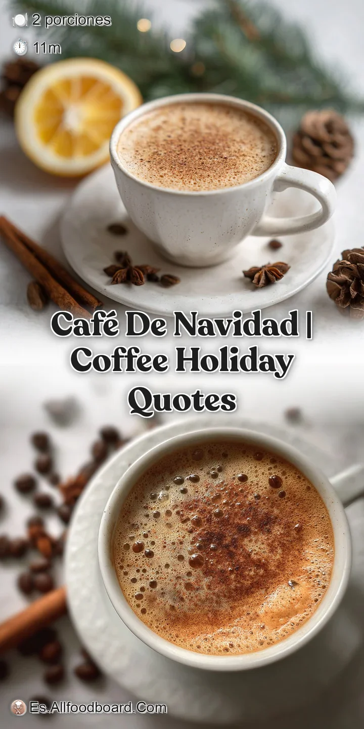 Warm, inviting close-up of frothy spiced coffee with orange peel. Steam rises from the mug, hinting at delicious flavors.