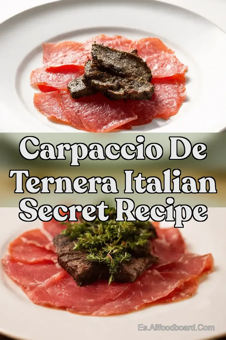 Carpaccio de Ternera Italian Secret Recipe