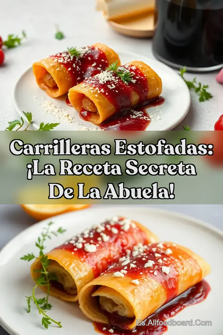Carrilleras Estofadas: &iexcl;La Receta Secreta de la Abuela!