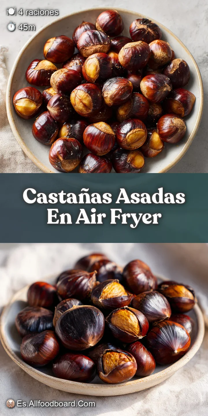 Close-up of a roasted chestnut showing the textured, dark brown shell broken open with the creamy, beige colored nut meat ...