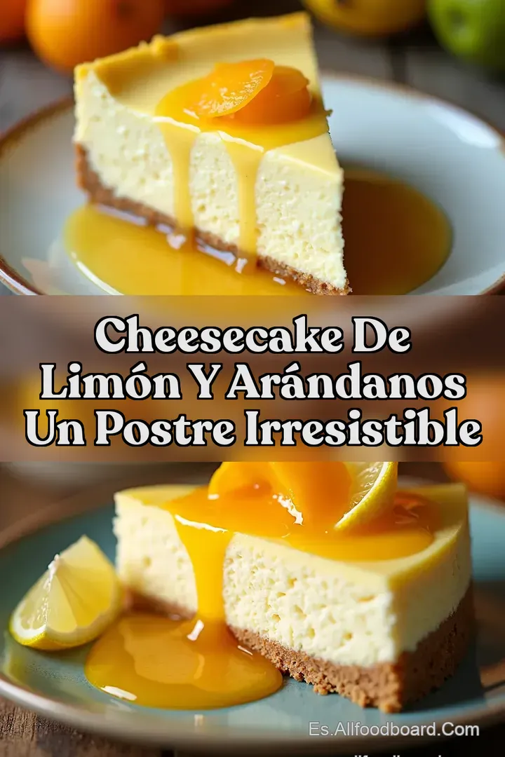 Cheesecake de Lim&oacute;n y Ar&aacute;ndanos Un Postre Irresistible
