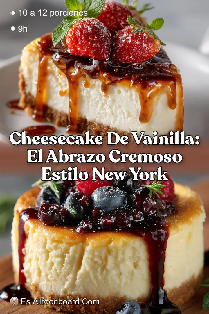 Cheesecake de vainilla: El abrazo cremoso estilo New York