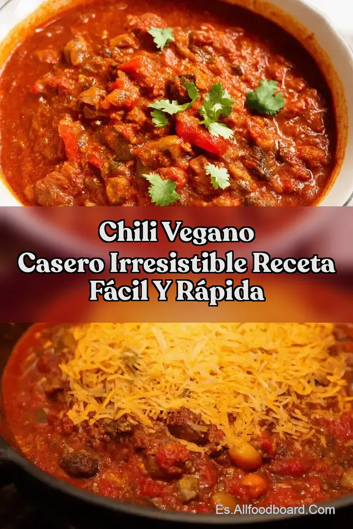 Chili Vegano Casero Irresistible Receta F&aacute;cil y R&aacute;pida