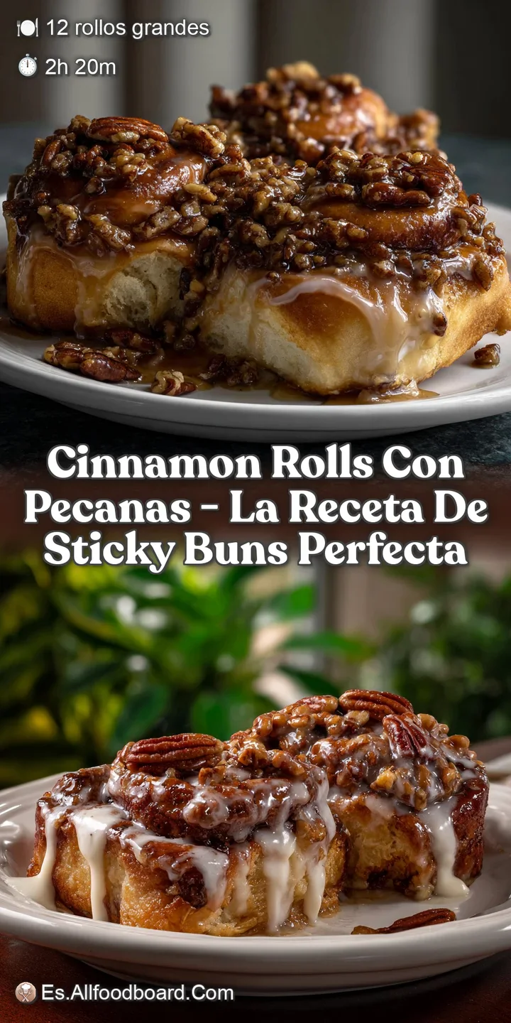 Cinnamon Rolls con Pecanas - La Receta de Sticky Buns Perfecta