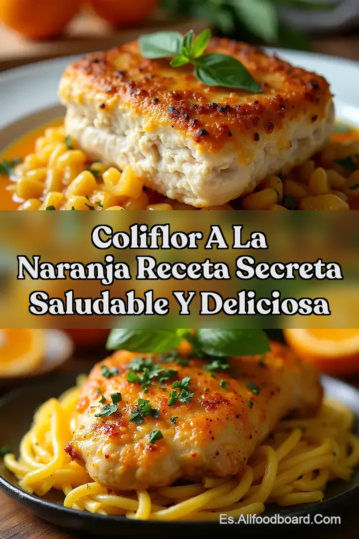 Coliflor a la Naranja Receta Secreta Saludable y Deliciosa