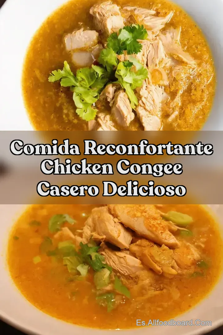 Comida Reconfortante Chicken Congee Casero Delicioso