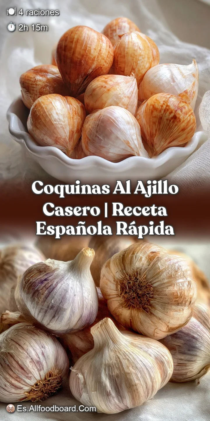 Close-up of plump coquinas simmering in a vibrant, garlic-infused oil. Fresh parsley adds a bright pop of color and aroma.