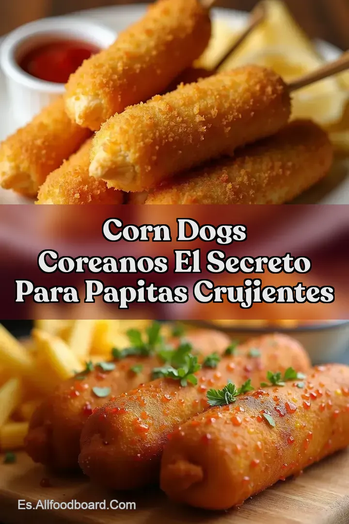 Corn Dogs Coreanos El Secreto para Papitas Crujientes