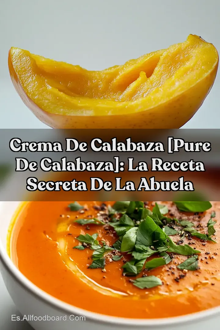 Crema de Calabaza [Pure de Calabaza]: La Receta Secreta de la Abuela