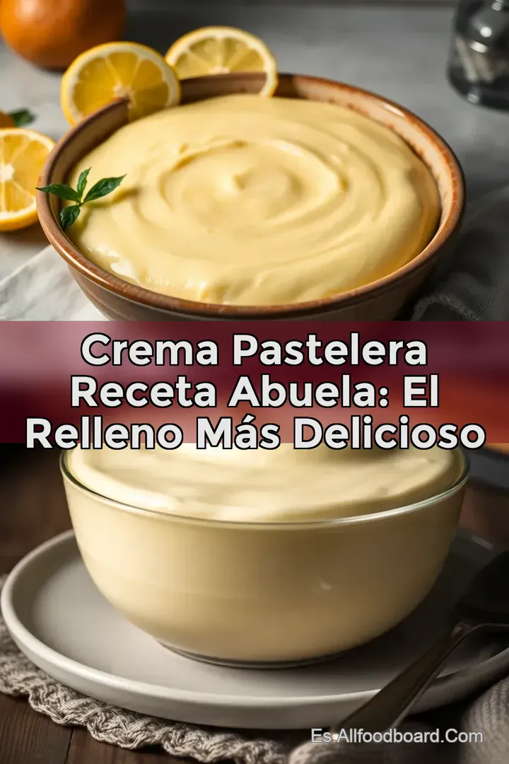 Crema Pastelera Receta Abuela: El Relleno M&aacute;s Delicioso