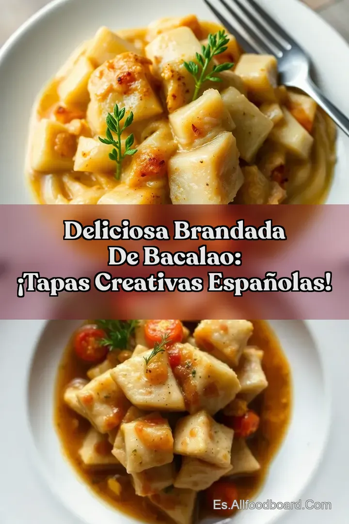 Deliciosa Brandada de Bacalao: &iexcl;Tapas Creativas Espa&ntilde;olas!