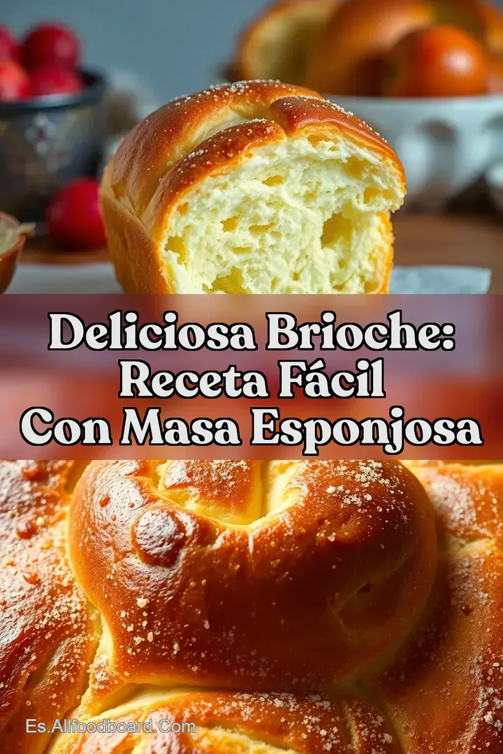 Deliciosa Brioche: Receta F&aacute;cil con Masa Esponjosa