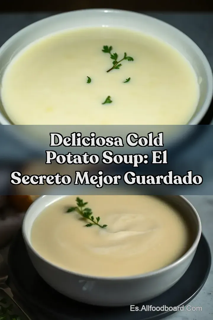 Deliciosa Cold Potato Soup: El Secreto Mejor Guardado