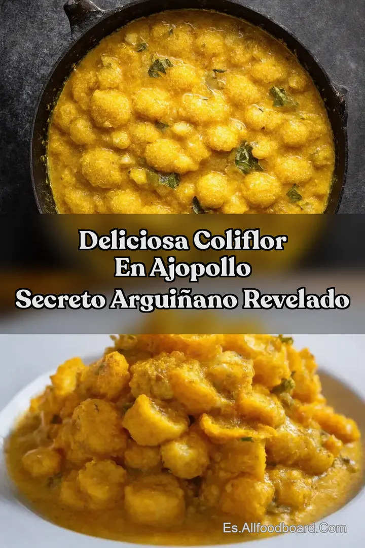 Deliciosa Coliflor en Ajopollo Secreto Argui&ntilde;ano Revelado
