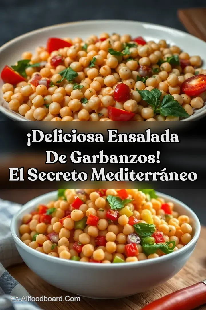 &iexcl;Deliciosa Ensalada de Garbanzos! El Secreto Mediterr&aacute;neo
