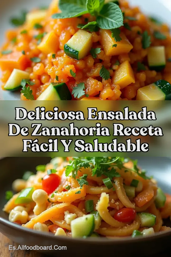 Deliciosa Ensalada de Zanahoria Receta F&aacute;cil y Saludable