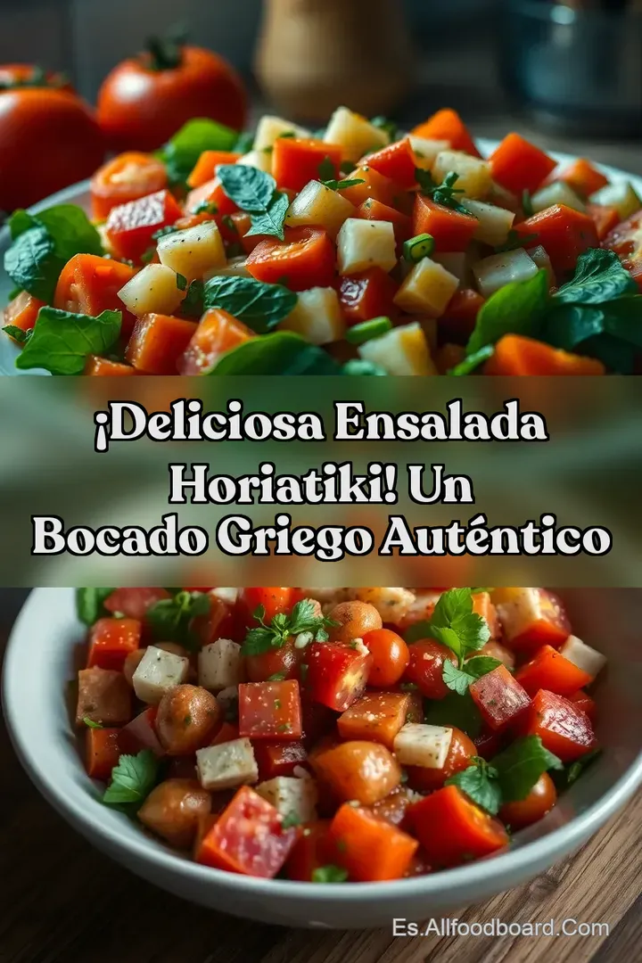 &iexcl;Deliciosa Ensalada Horiatiki! Un Bocado Griego Aut&eacute;ntico