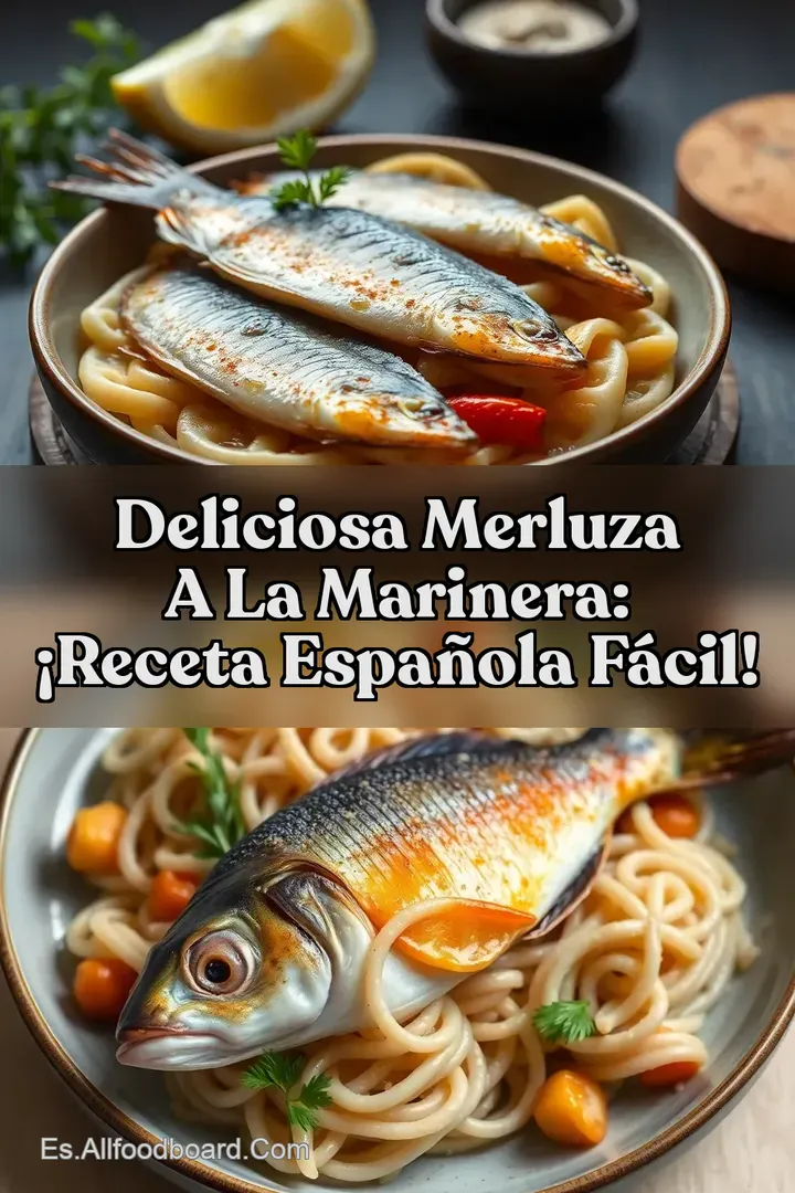 Deliciosa Merluza a la Marinera: &iexcl;Receta Espa&ntilde;ola F&aacute;cil!