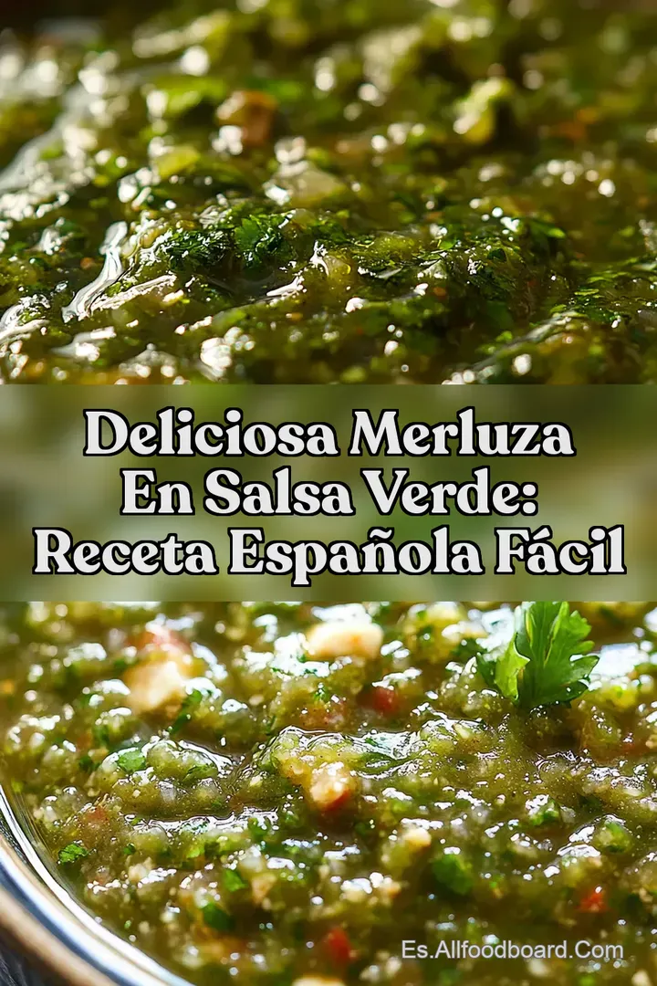Deliciosa Merluza en Salsa Verde: Receta Espa&ntilde;ola F&aacute;cil