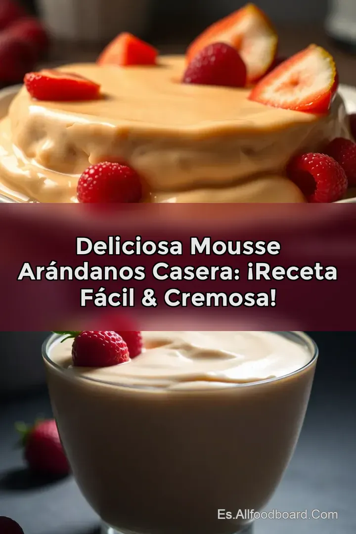 Deliciosa Mousse Ar&aacute;ndanos Casera: &iexcl;Receta F&aacute;cil & Cremosa!