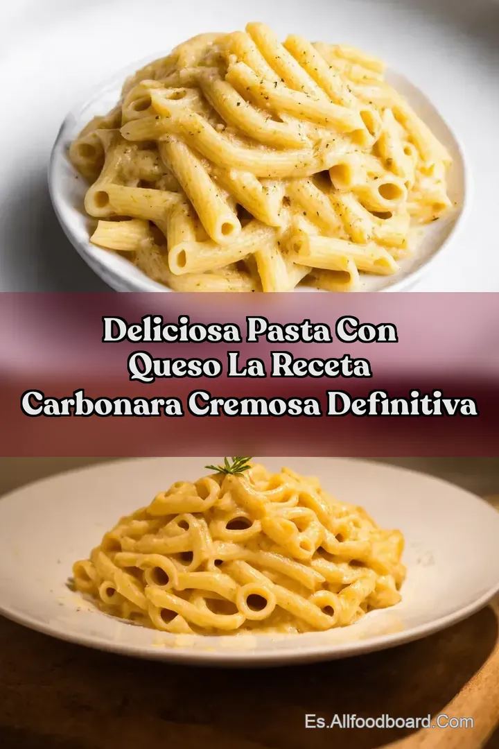 Deliciosa Pasta Con Queso La Receta Carbonara Cremosa Definitiva
